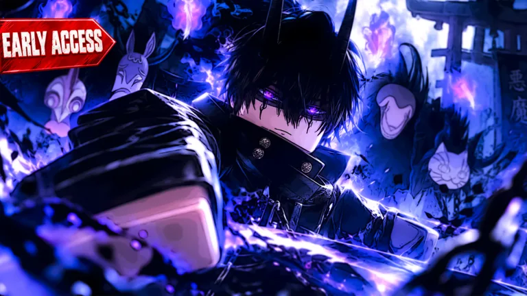 Clover Time dark mage surrounded by purple magic energy